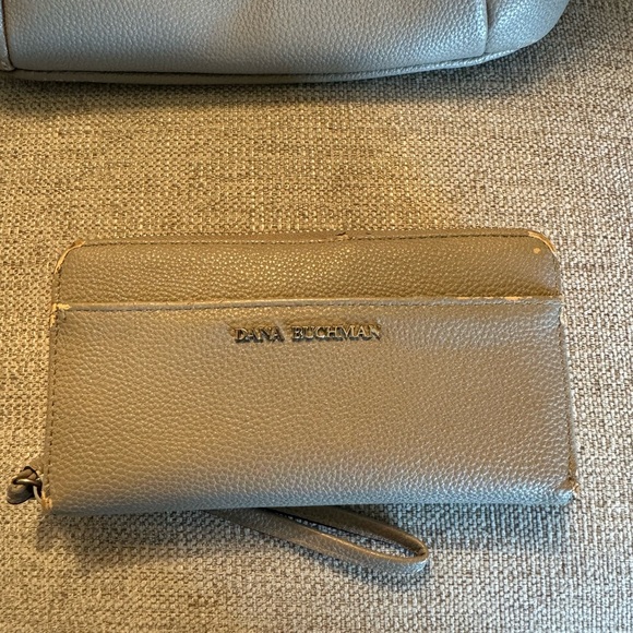 Dana Buchman Gray Shoulder Bag and Wallet Set has been used - Picture 3 of 6